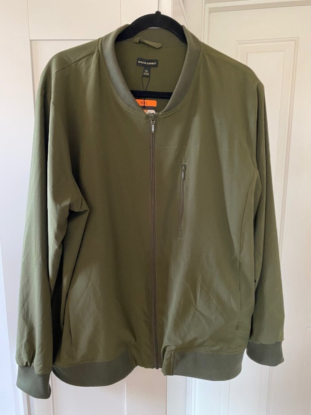 NWT Banana Republic Ladies Motion Tech Bomber Jacket Olive Green Size XXL